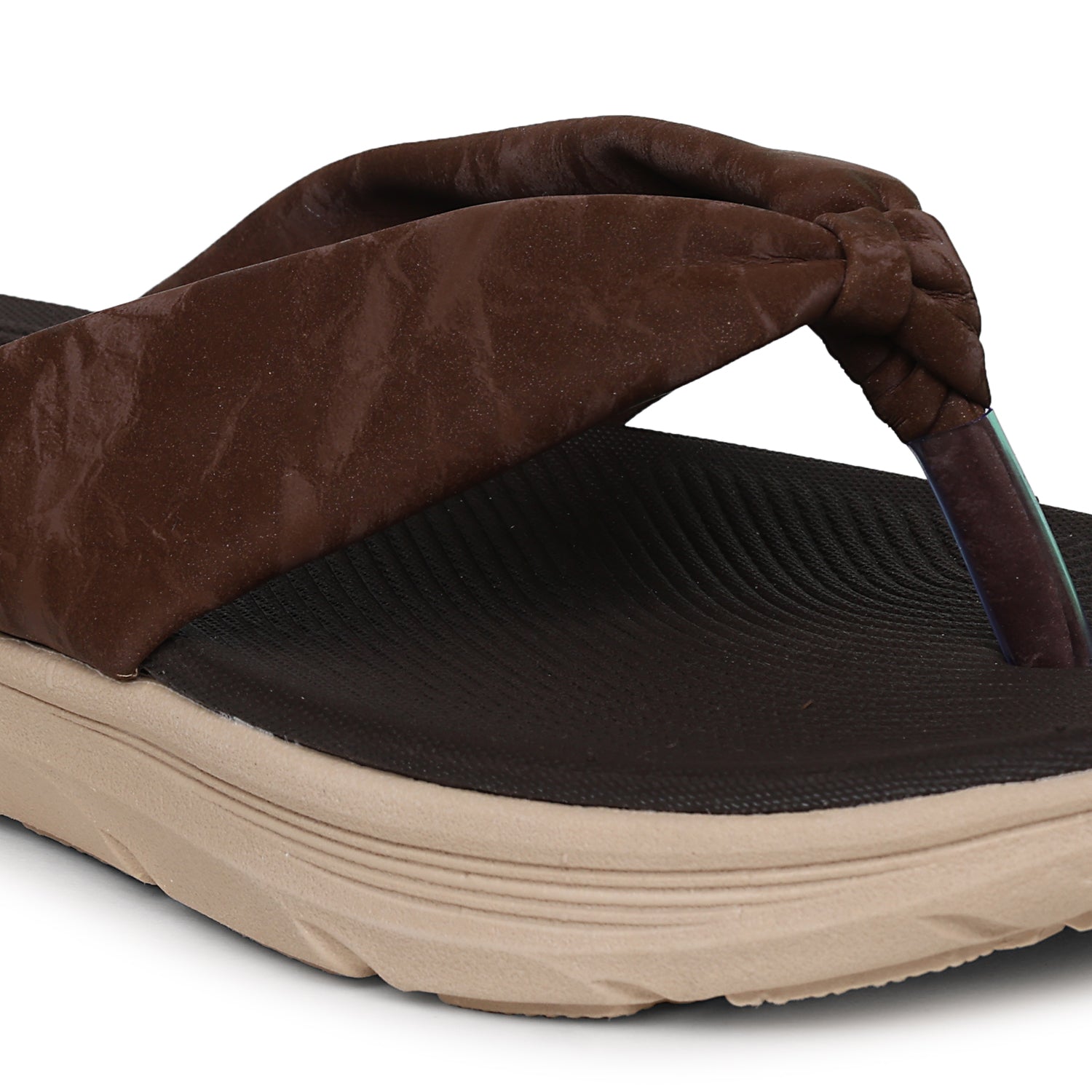 COFFEE BROWN Velvet Comfort Sandal