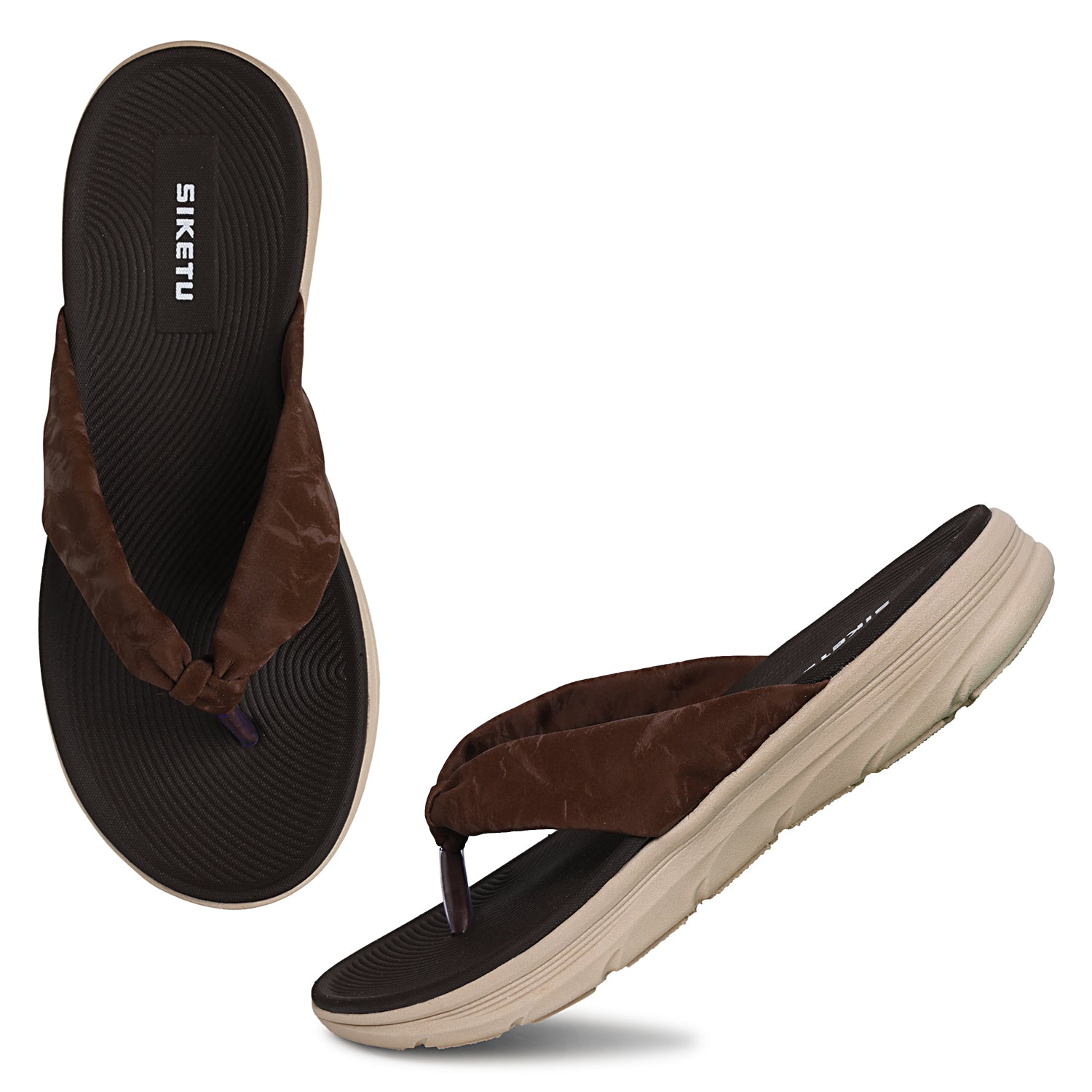 COFFEE BROWN Velvet Comfort Sandal