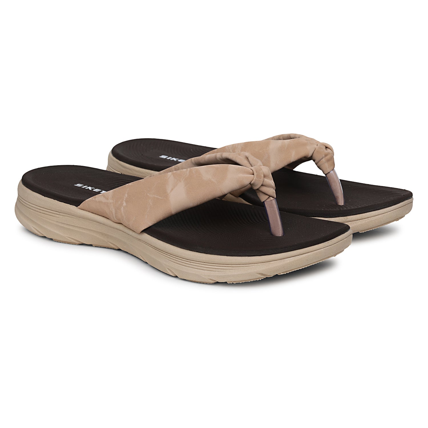BEIGE Velvet comfort sandal