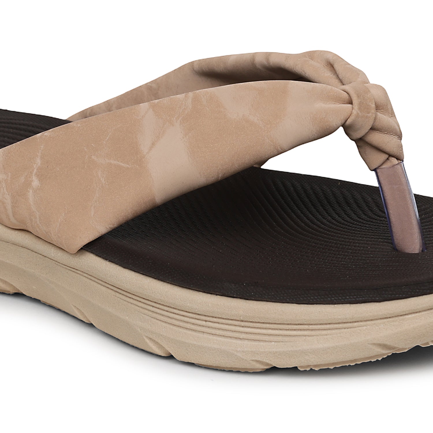 BEIGE Velvet comfort sandal