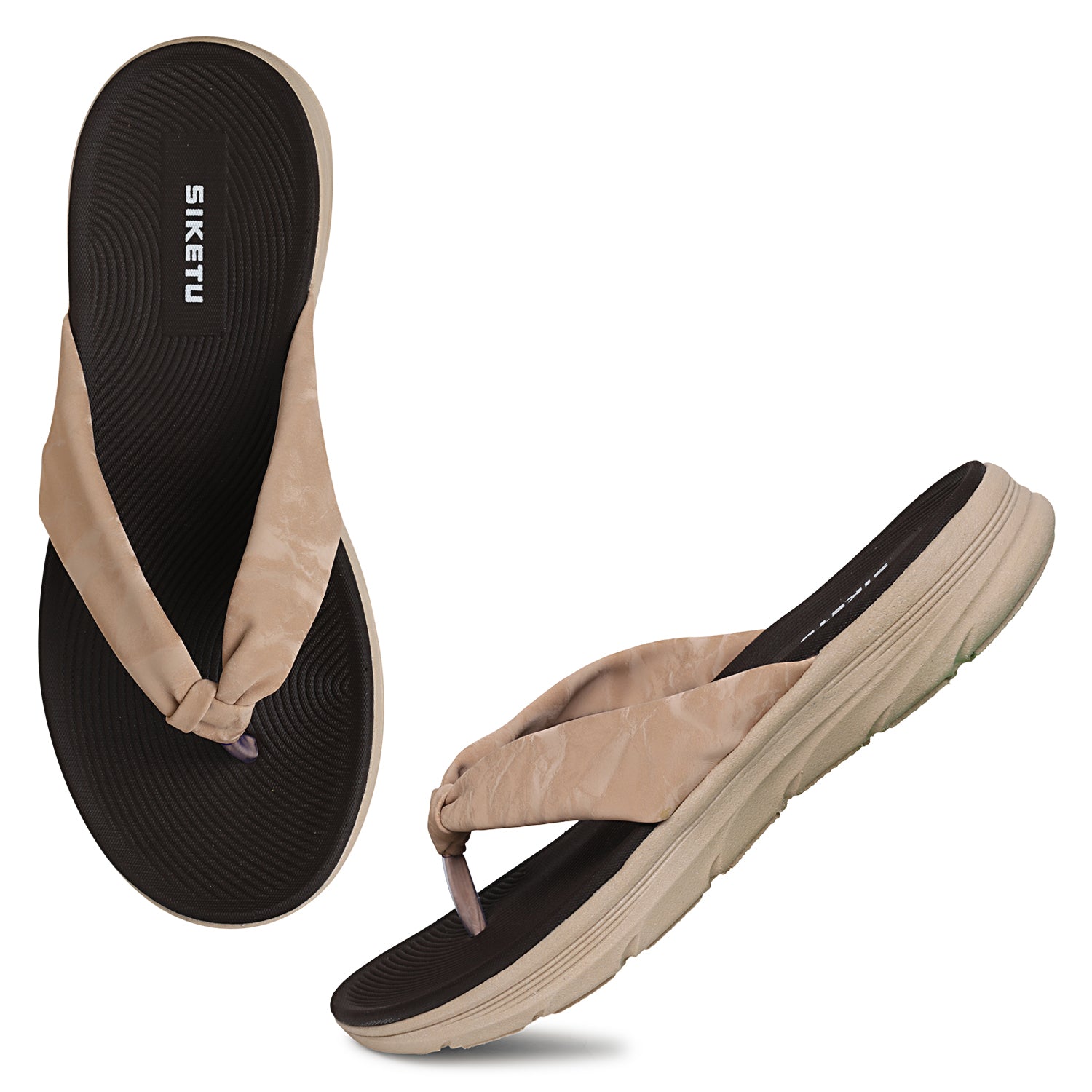BEIGE Velvet comfort sandal